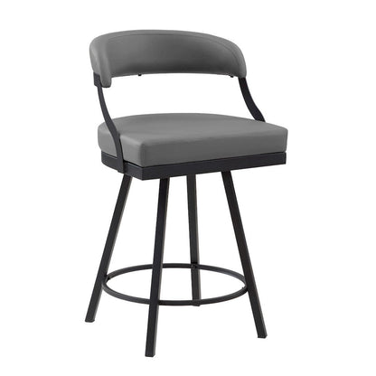 Homelegance  - Crowley Swivel Counter Height Chair in Gray - 5565-24GY  view 1