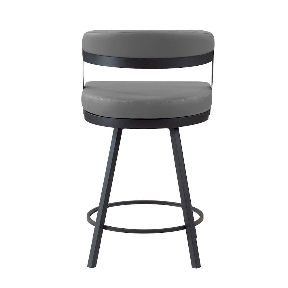 Homelegance  - Crowley Swivel Counter Height Chair in Gray - 5565-24GY  view 4