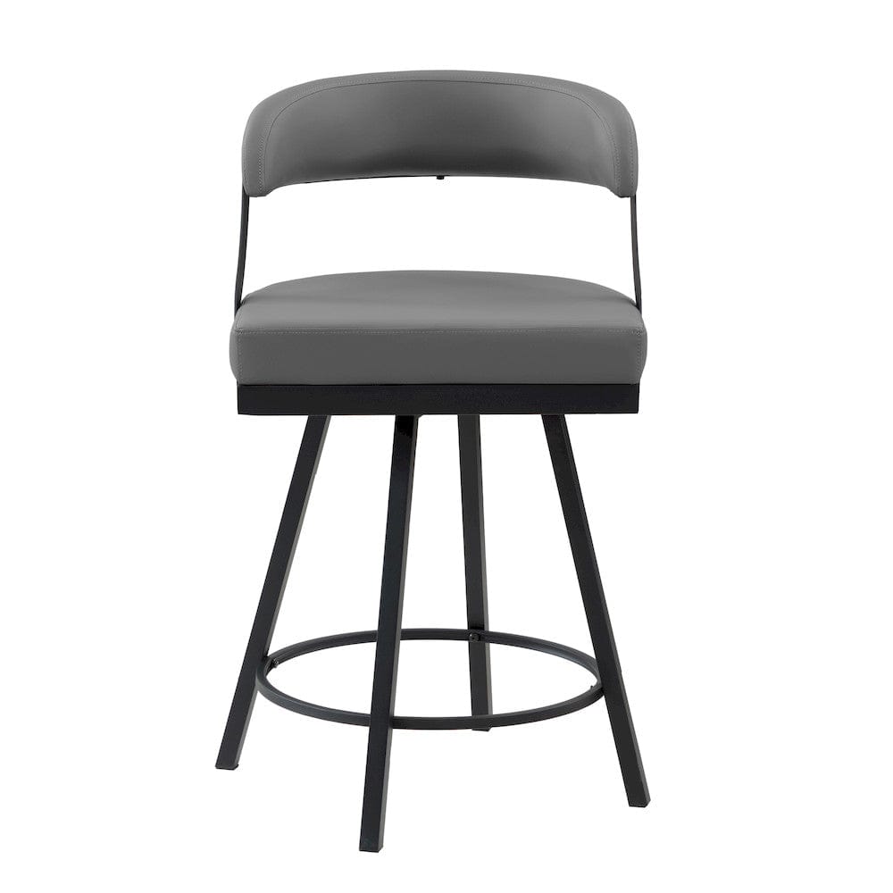 Homelegance  - Crowley Swivel Counter Height Chair in Gray - 5565-24GY  view 5