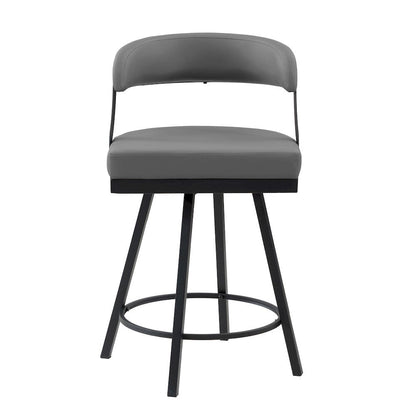 Homelegance  - Crowley Swivel Counter Height Chair in Gray - 5565-24GY  view 5