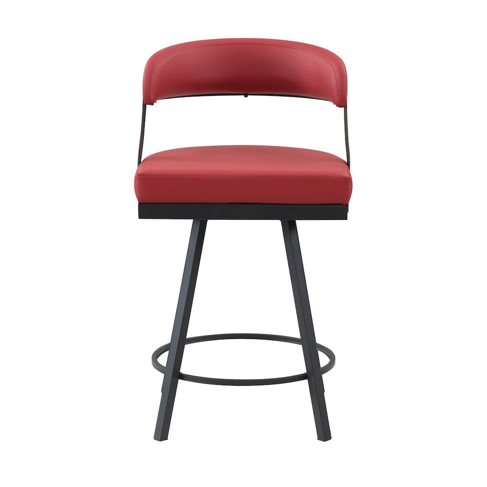 Homelegance  - Crowley Swivel Counter Height Chair in Red - 5565-24RD  view 1
