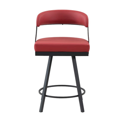 Homelegance  - Crowley Swivel Counter Height Chair in Red - 5565-24RD  view 1