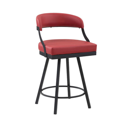 Homelegance  - Crowley Swivel Counter Height Chair in Red - 5565-24RD  view 2