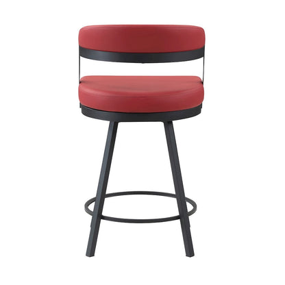 Homelegance  - Crowley Swivel Counter Height Chair in Red - 5565-24RD  view 3