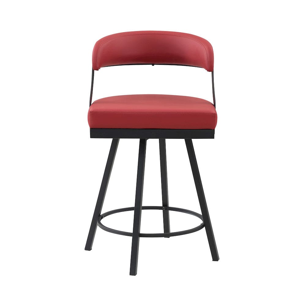 Homelegance  - Crowley Swivel Counter Height Chair in Red - 5565-24RD  view 4