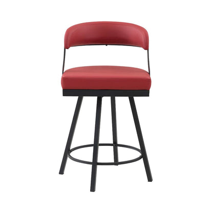 Homelegance  - Crowley Swivel Counter Height Chair in Red - 5565-24RD  view 4