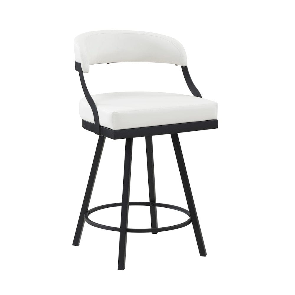 Homelegance  - Crowley Swivel Counter Height Chair in White - 5565-24WT  view 3