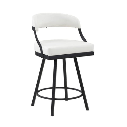 Homelegance  - Crowley Swivel Counter Height Chair in White - 5565-24WT  view 3