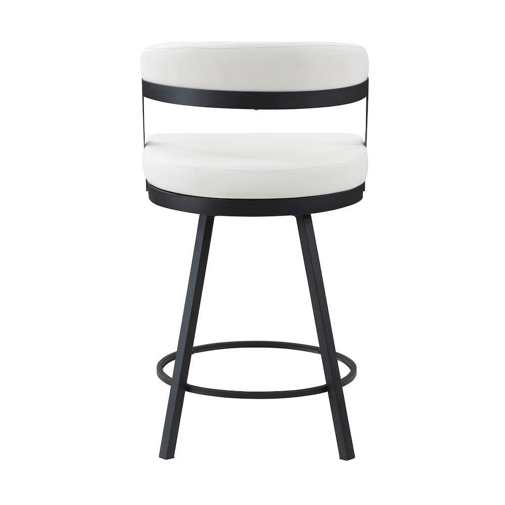 Homelegance  - Crowley Swivel Counter Height Chair in White - 5565-24WT  view 4