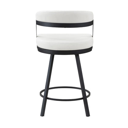 Homelegance  - Crowley Swivel Counter Height Chair in White - 5565-24WT  view 4