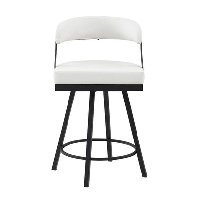 Homelegance  - Crowley Swivel Counter Height Chair in White - 5565-24WT  view 5