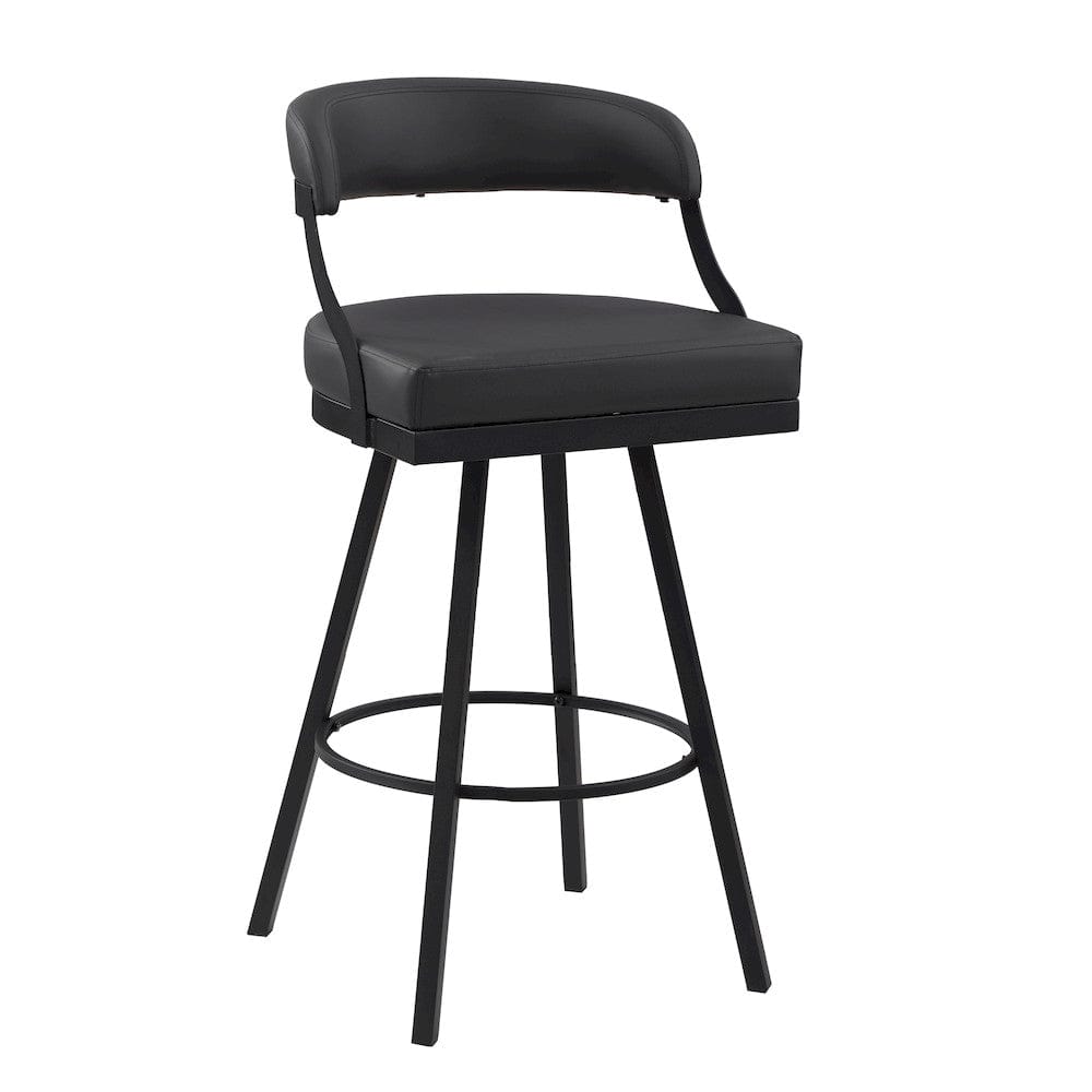 Homelegance  - Crowley Swivel Pub Height Chair in Black - 5565-29BK  view 2