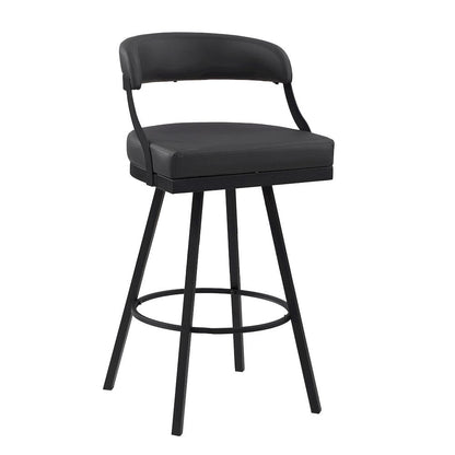 Homelegance  - Crowley Swivel Pub Height Chair in Black - 5565-29BK  view 2