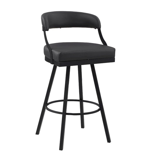 Homelegance  - Crowley Swivel Pub Height Chair in Black - 5565-29BK  view 2