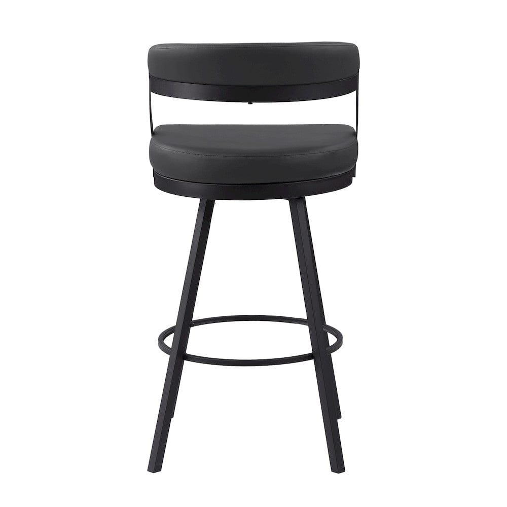 Homelegance  - Crowley Swivel Pub Height Chair in Black - 5565-29BK  view 3