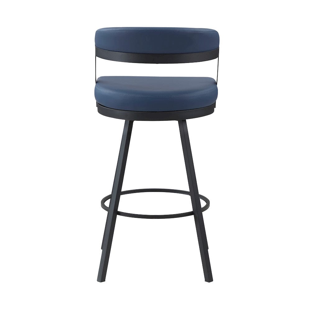 Homelegance  - Crowley Swivel Pub Height Chair in Blue - 5565-29BU  view 3