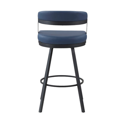 Homelegance  - Crowley Swivel Pub Height Chair in Blue - 5565-29BU  view 3