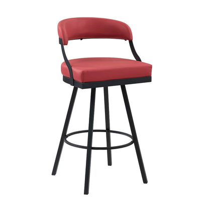 Homelegance  - Crowley Swivel Pub Height Chair in Red - 5565-29RD  view 3