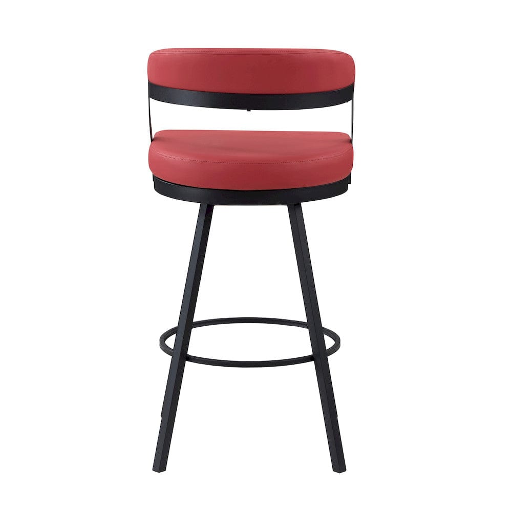 Homelegance  - Crowley Swivel Pub Height Chair in Red - 5565-29RD  view 4
