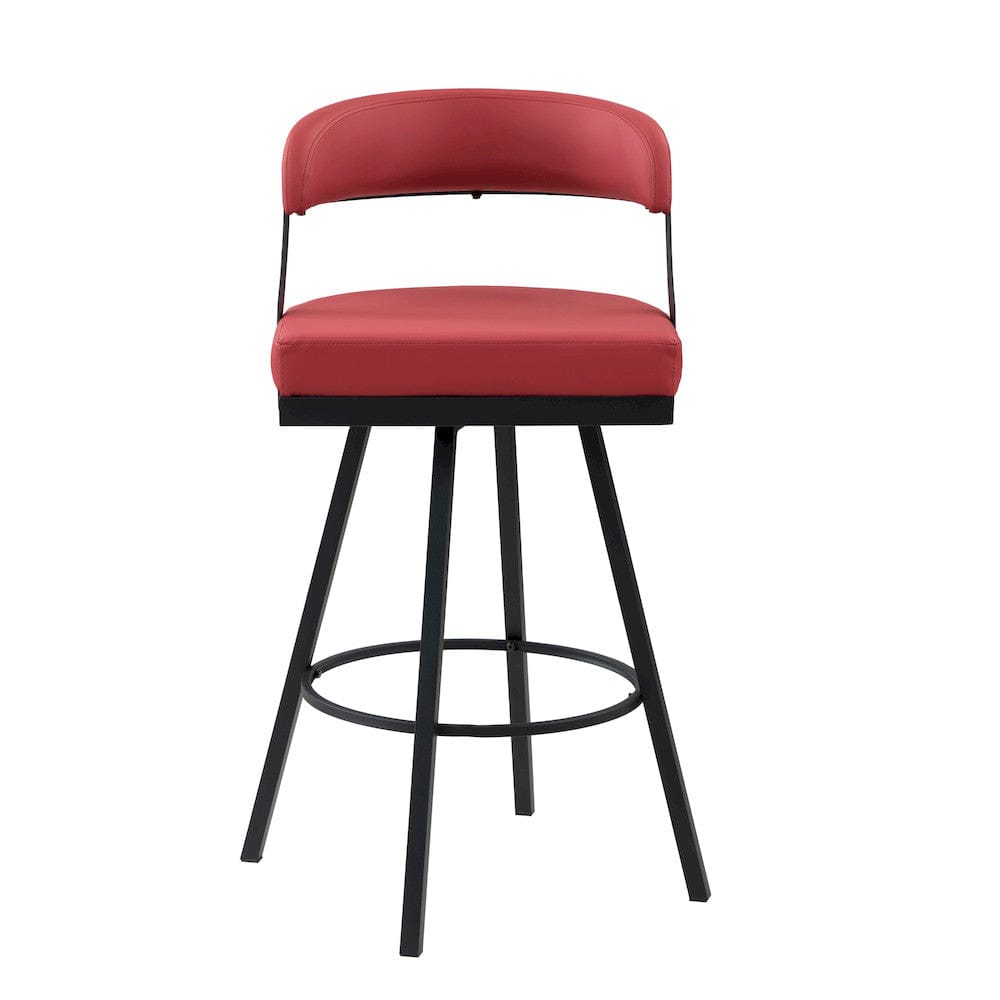 Homelegance  - Crowley Swivel Pub Height Chair in Red - 5565-29RD  view 5