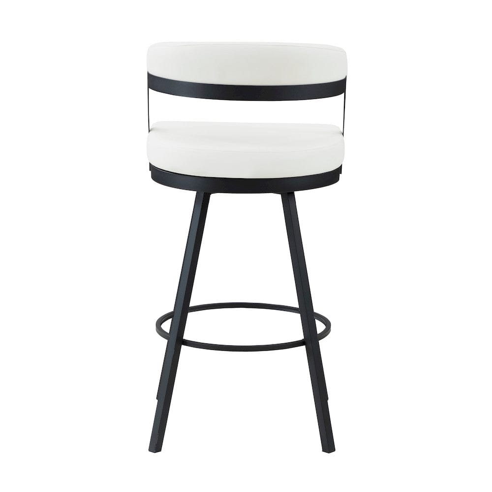 Homelegance  - Crowley Swivel Pub Height Chair in White - 5565-29WT  view 3