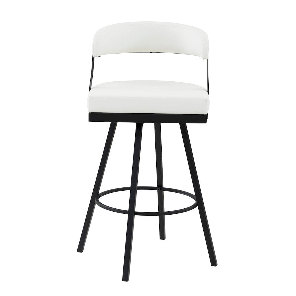 Homelegance  - Crowley Swivel Pub Height Chair in White - 5565-29WT  view 4