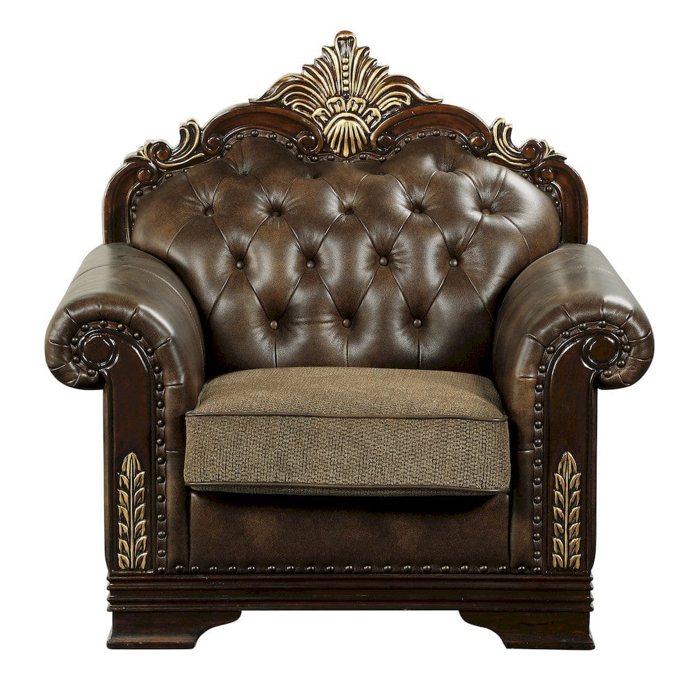 Homelegance  - Croydon Chair in Brown - 9815-1x  view 1