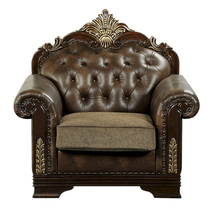 Homelegance  - Croydon Chair in Brown - 9815-1x  view 1