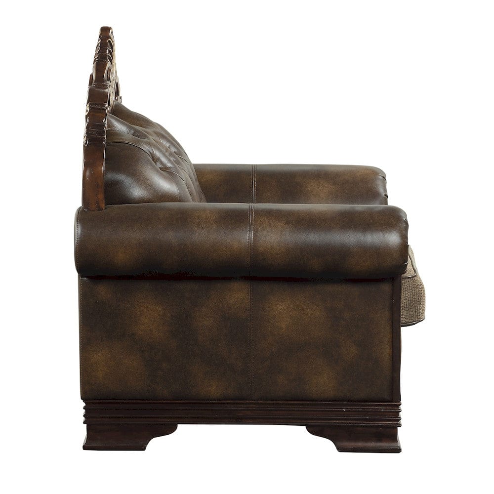 Homelegance  - Croydon Chair in Brown - 9815-1x  view 5