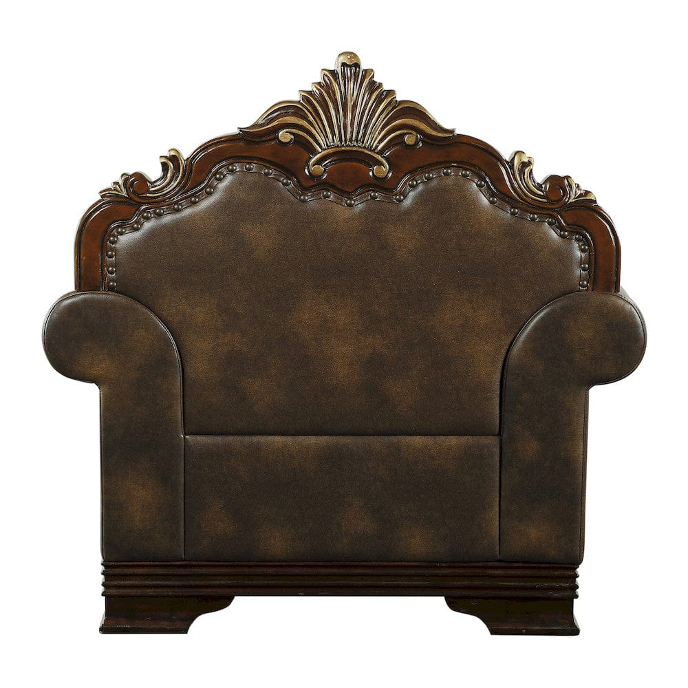 Homelegance  - Croydon Chair in Brown - 9815-1x  view 6