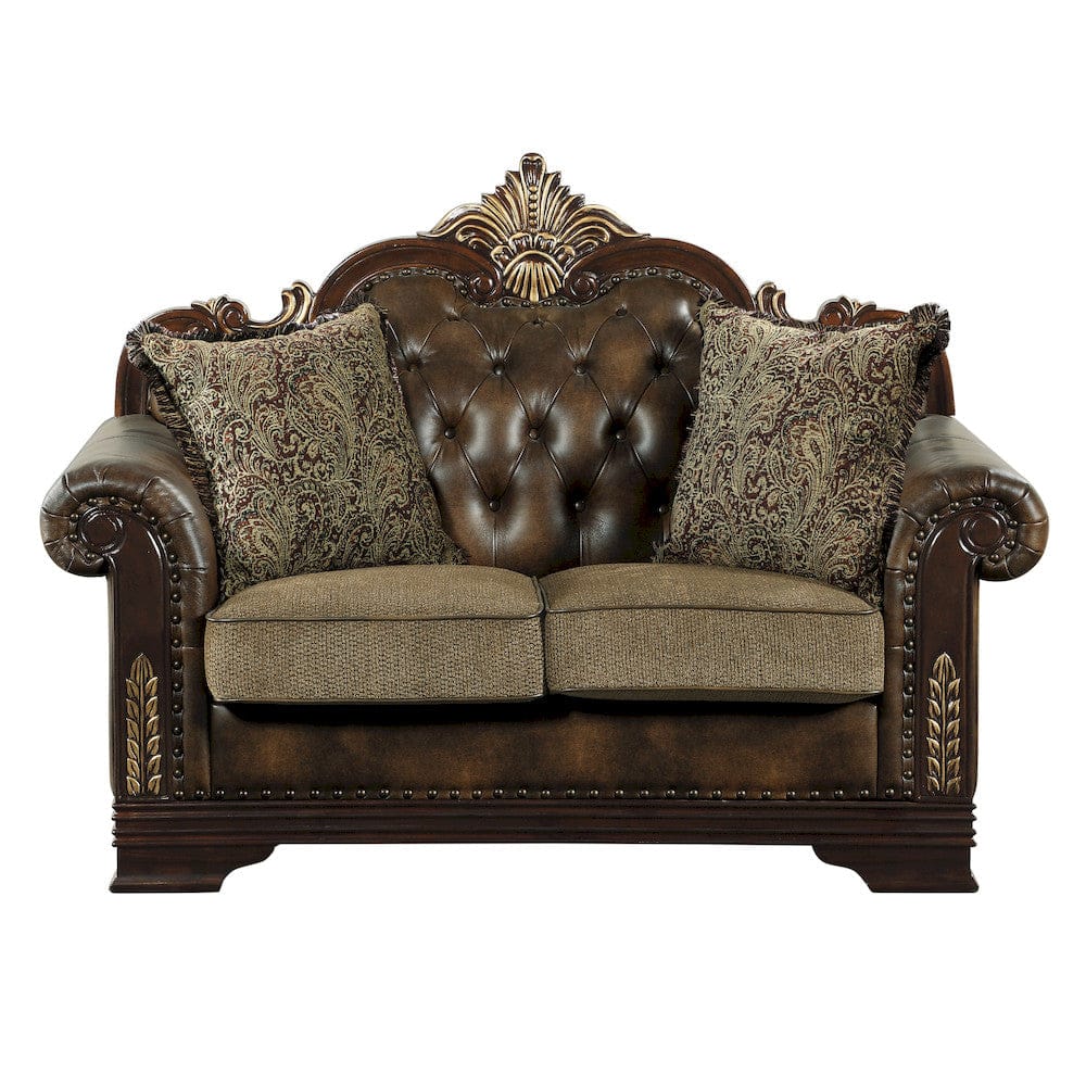 Homelegance  - Croydon Love Seat in Brown - 9815-2x  view 1