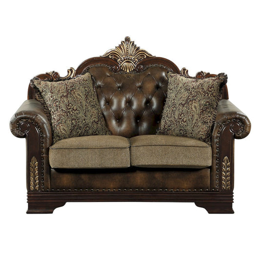 Homelegance  - Croydon Love Seat in Brown - 9815-2x  view 1