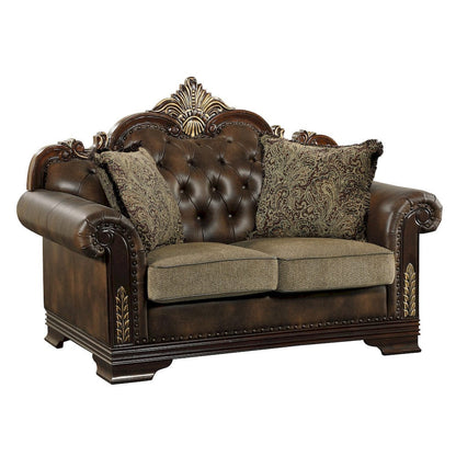 Homelegance  - Croydon Love Seat in Brown - 9815-2x  view 7