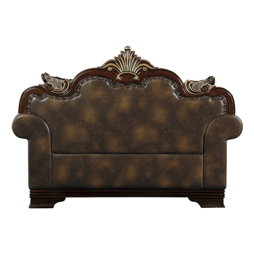 Homelegance  - Croydon Love Seat in Brown - 9815-2x  view 9