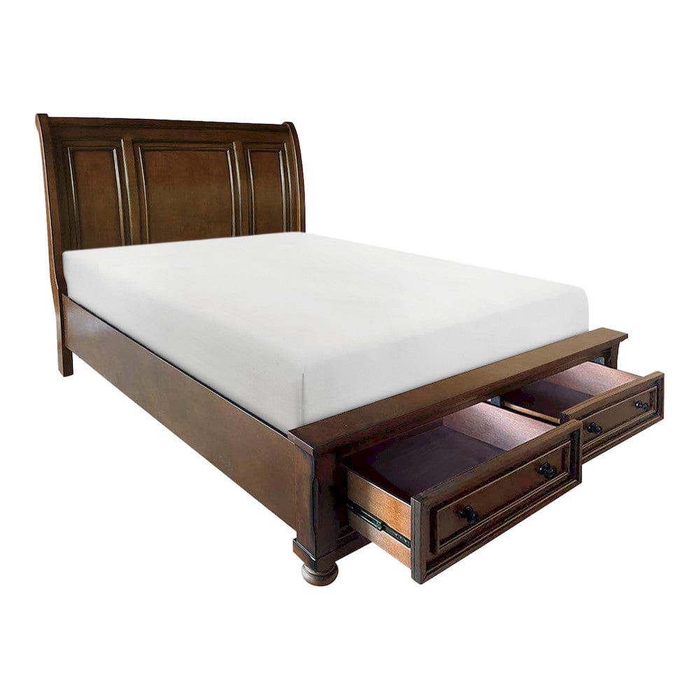 Homelegance  - Cumberland California King Sleigh Platform Bed W/ Footboard Storage - 2159K-1CKx  view 4