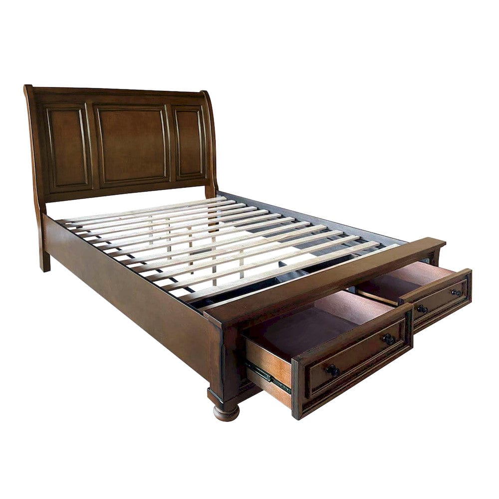 Homelegance  - Cumberland Eastern King Sleigh Platform Bed W/ Footboard Storage - 2159K-1EKx  view 8