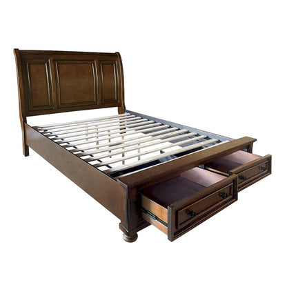 Homelegance  - Cumberland Eastern King Sleigh Platform Bed W/ Footboard Storage - 2159K-1EKx  view 8