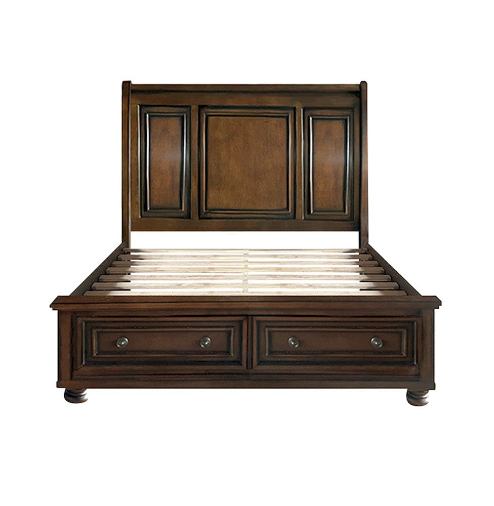 Homelegance  - Cumberland Full Sleigh Platform Bed W/ Footboard Storage - 2159F-1x  view 7