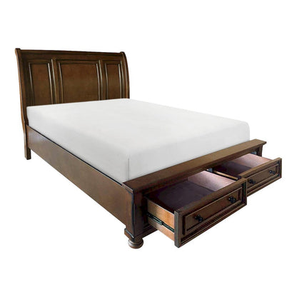 Homelegance  - Cumberland Queen Sleigh Platform Bed W/ Footboard Storage - 2159-1x  view 3