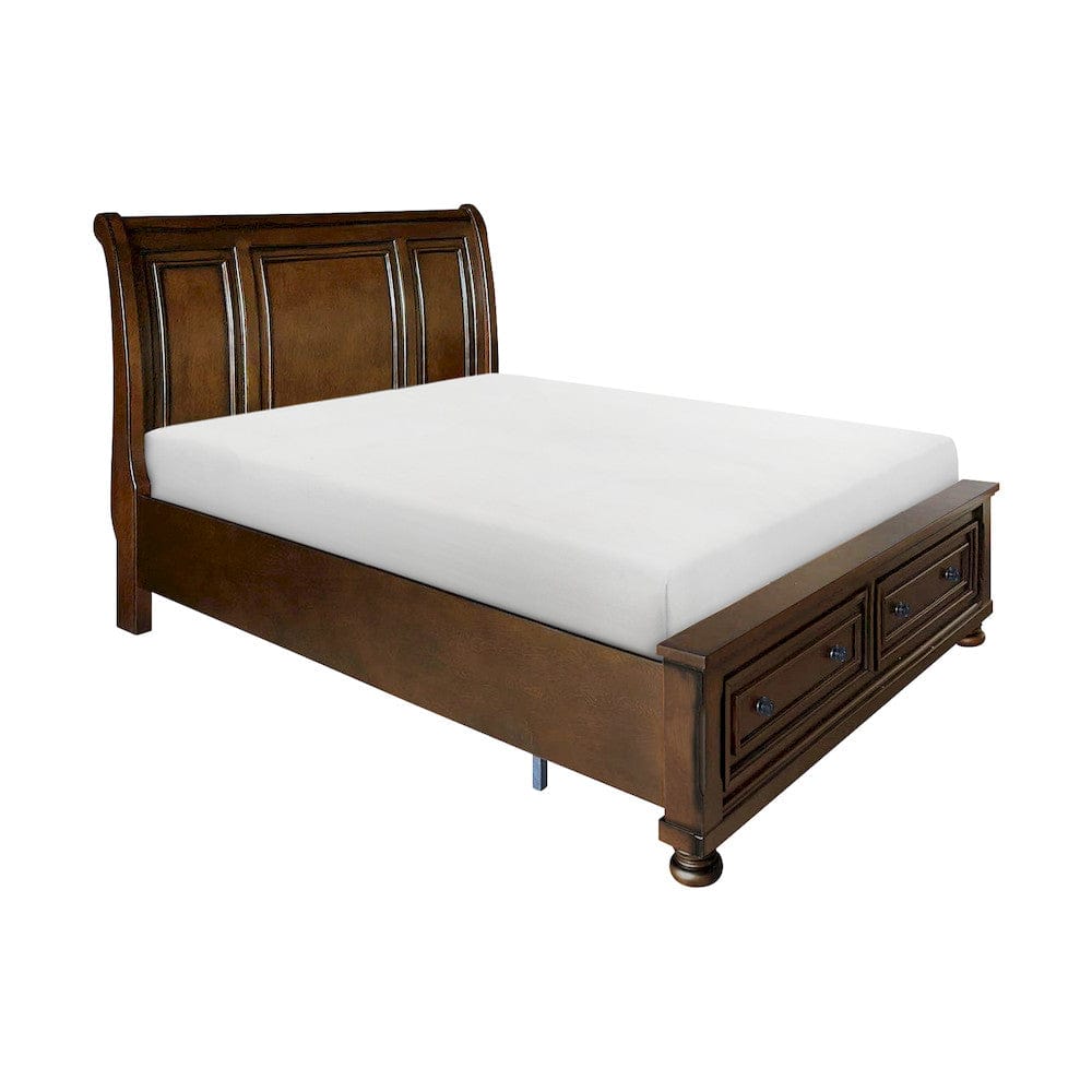 Homelegance  - Cumberland Queen Sleigh Platform Bed W/ Footboard Storage - 2159-1x  view 8