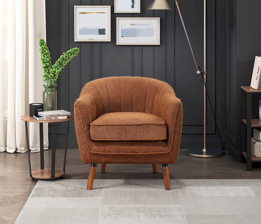 Homelegance  - Cutler Accent Chair in Rust - 1081RU-1  view 5