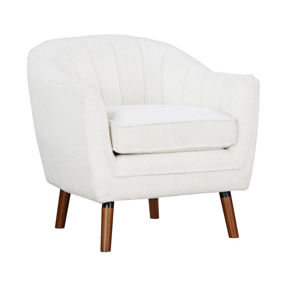 Homelegance  - Cutler Accent Chair in White - 1081WH-1  view 1