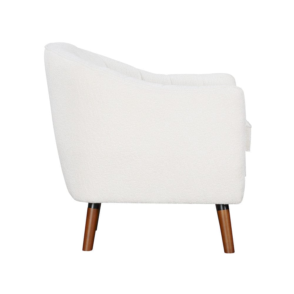 Homelegance  - Cutler Accent Chair in White - 1081WH-1  view 4