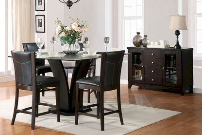 Homelegance  - Daisy Counter Height Chair, Dark Brown Bi-Cast Vinyl in Dark brown - 710-24  view 9