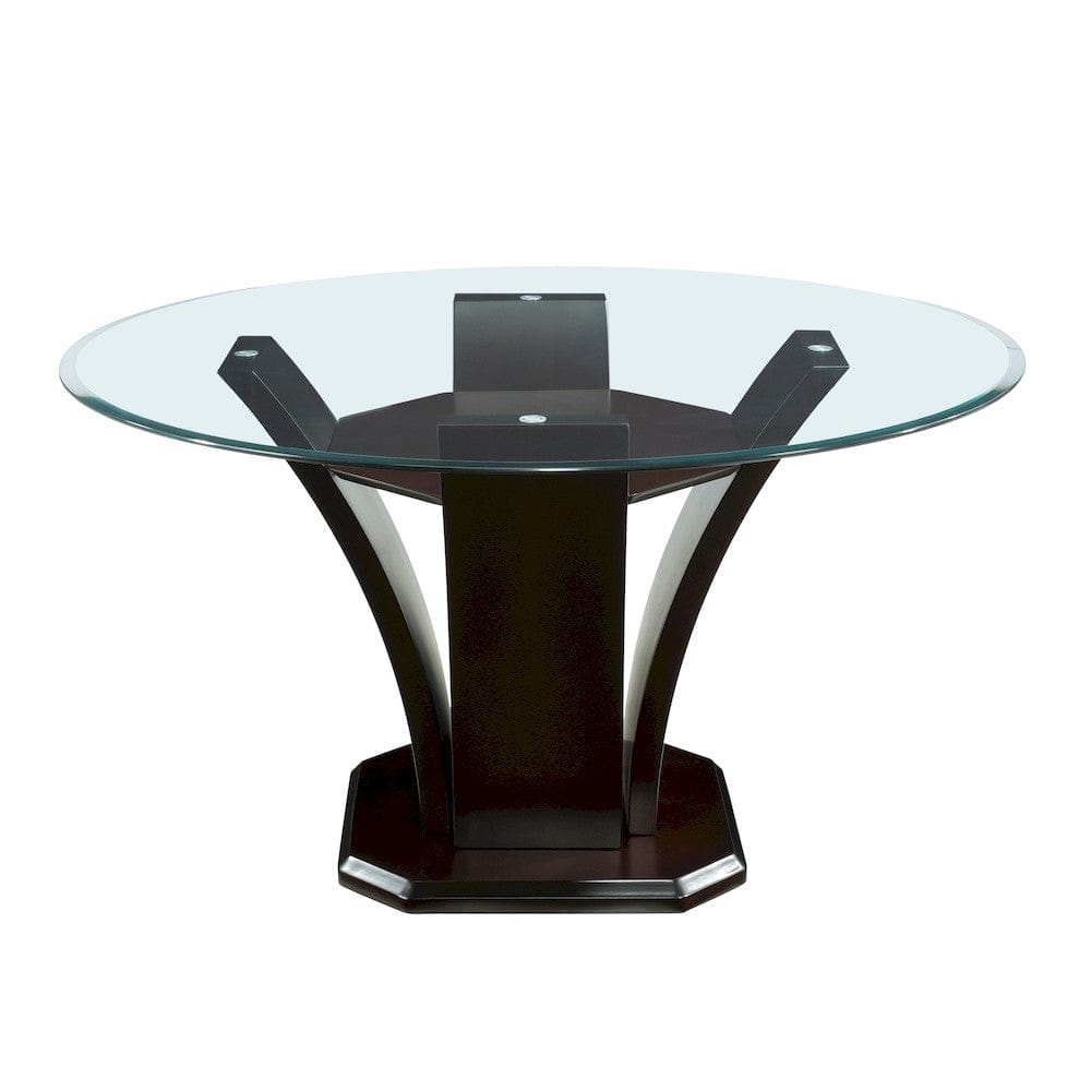 Homelegance  - Daisy Round Dining Table, Glass Top - 710-54x  view 1