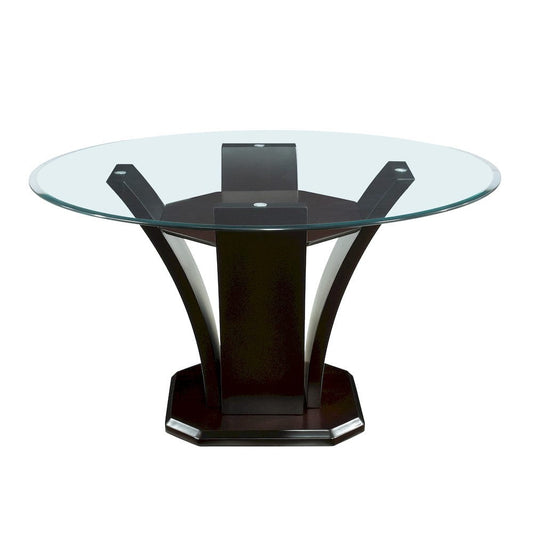Homelegance  - Daisy Round Dining Table, Glass Top - 710-54x  view 1