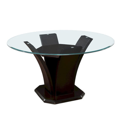Homelegance  - Daisy Round Dining Table, Glass Top - 710-54x  view 2