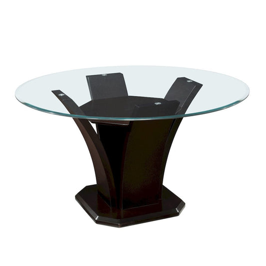 Homelegance  - Daisy Round Dining Table, Glass Top - 710-54x  view 2