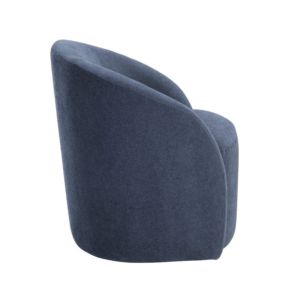 Homelegance  - Dalhart Swivel Chair in Blue - 1014BU-1  view 3