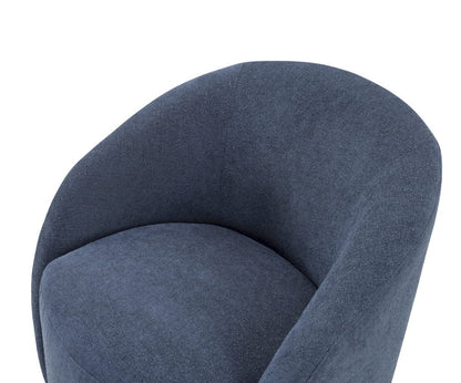Homelegance  - Dalhart Swivel Chair in Blue - 1014BU-1  view 6